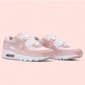 Nike Women's Blush Pink and White Sneakers